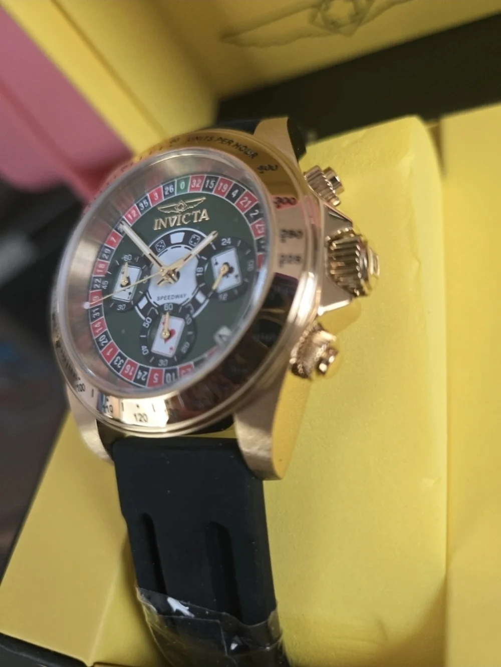 50873 Invicta Speedway Monte Carlo Men's Watch Collector's 39.5mm